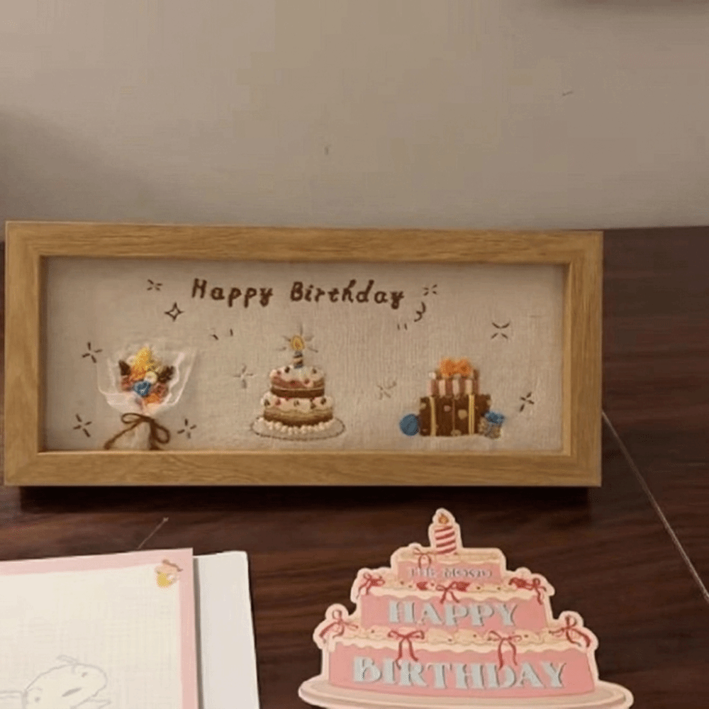 Embroidery Design 3D - ชุดอุปกรณ์ปักครอสสติช 3D ดีไซน์สร้างสรรค์ อุปกรณ์ครบชุด เหมาะสำหรับผู้เริ่มต้น ชุดกรอบปักลายปัก