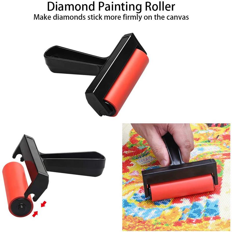 ชุดลูกกลิ้งทาสีเพชร 5D ใหม่ อุ - Embroidery Painting บทวิจารณ์และราคา