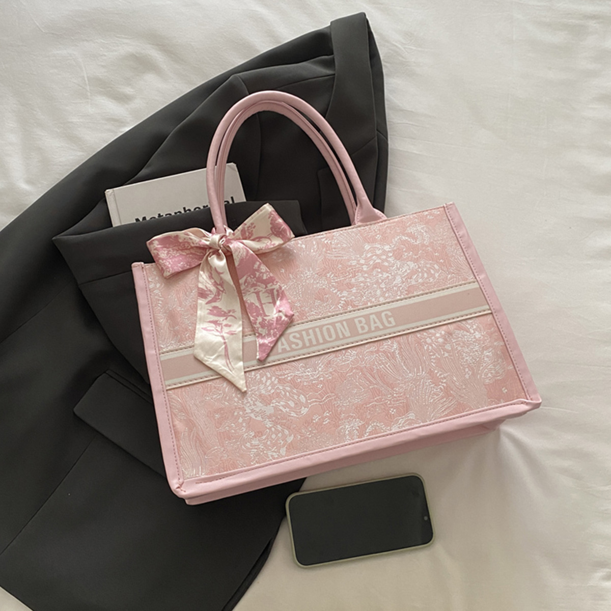 กระเป๋าโท้ทผู้หญิงสุดหรู ดีไซน - Embroidery On Leather บทวิจารณ์และราคา