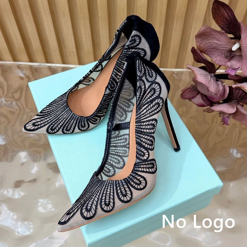 รองเท้าส้นสูงแฟชั่นผู้หญิงดีไซ - Embroidery On Leather บทวิจารณ์และราคา
