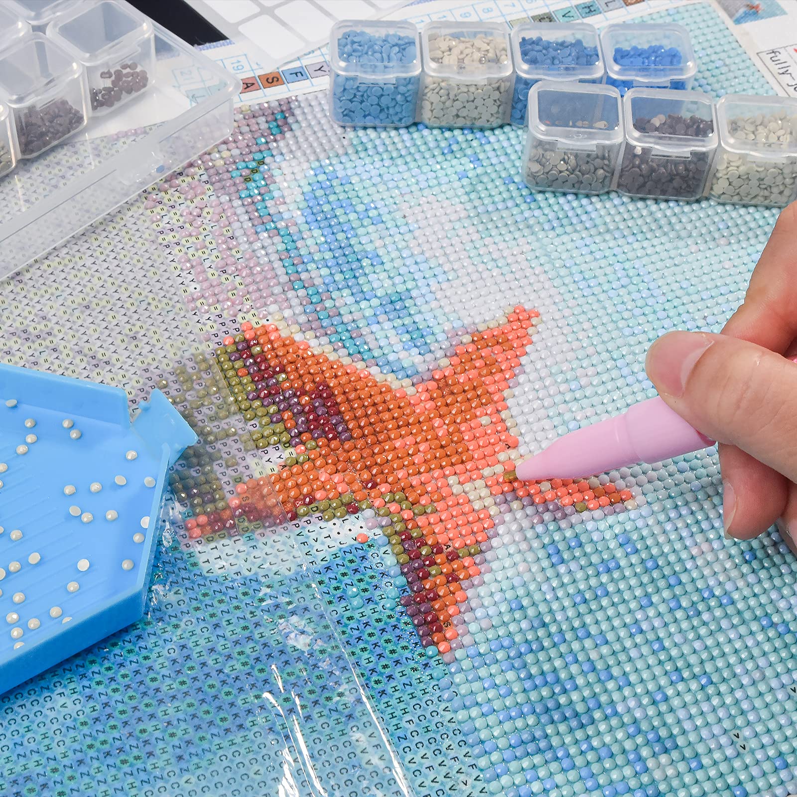 กล่องเก็บอุปกรณ์งานปักเพชร 56/ - Embroidery Painting บทวิจารณ์และราคา