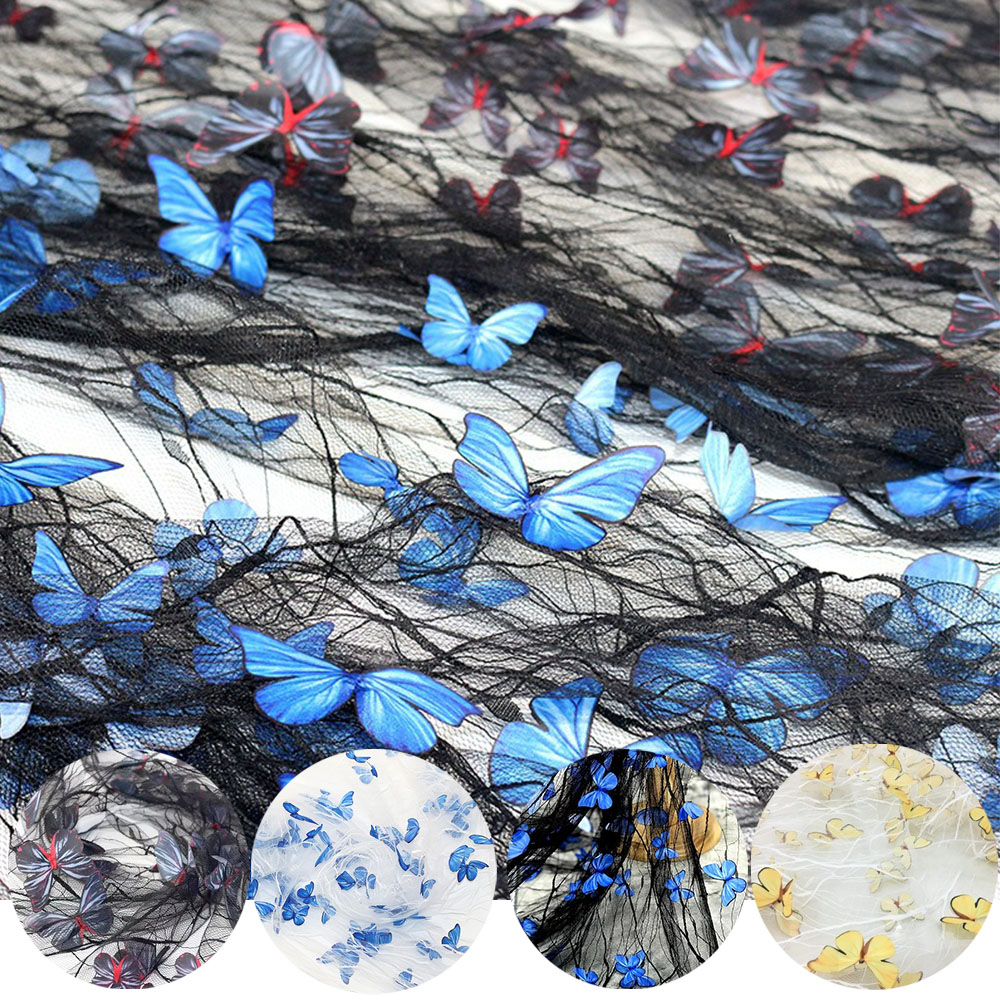 คุณภาพสูงสีดําโปร่งใสสีฟ้า 3D  - Embroidery Design 3D บทวิจารณ์และราคา