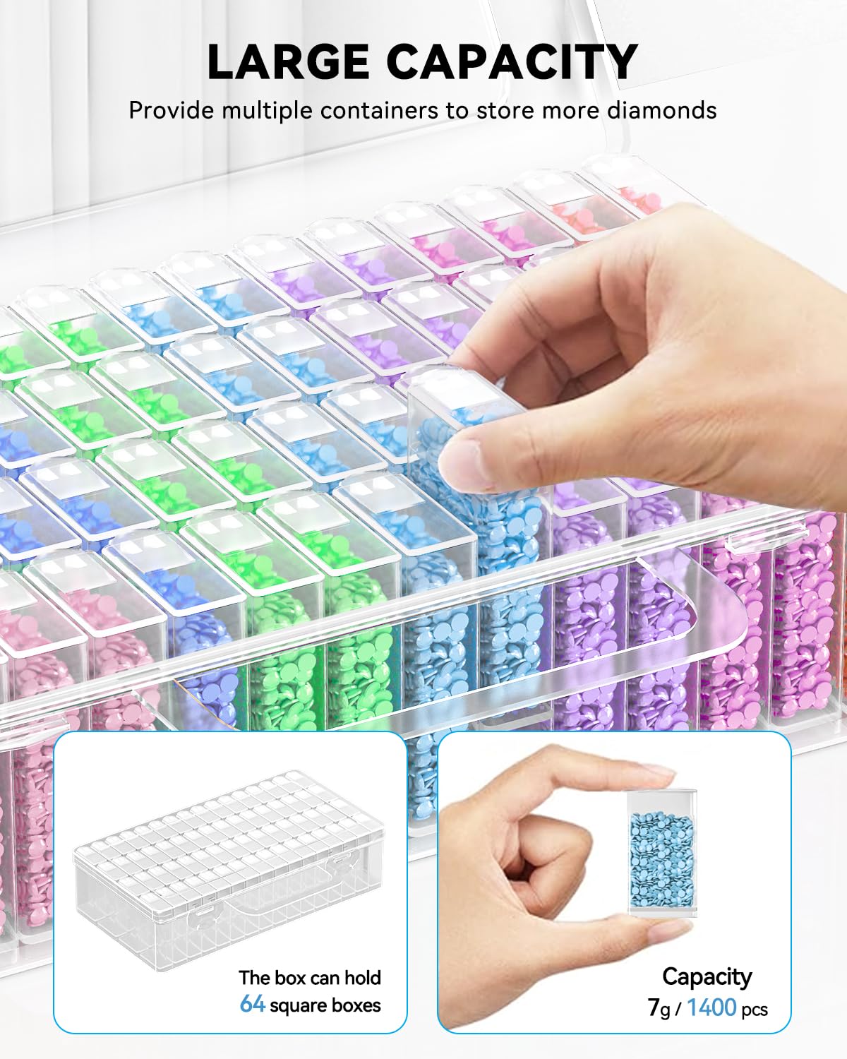 กล่องเก็บอุปกรณ์งานเพชร 5 มิติ - Embroidery Painting บทวิจารณ์และราคา