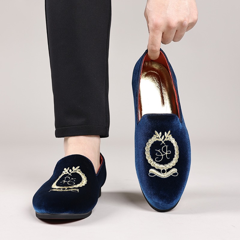 Luxury Designer รองเท้าไม่มีส้ - Embroidery On Leather บทวิจารณ์และราคา