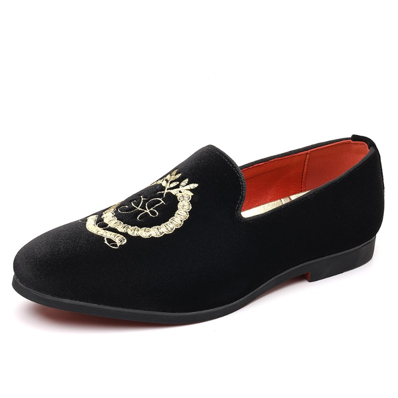 Luxury Designer รองเท้าไม่มีส้ - Embroidery On Leather บทวิจารณ์และราคา