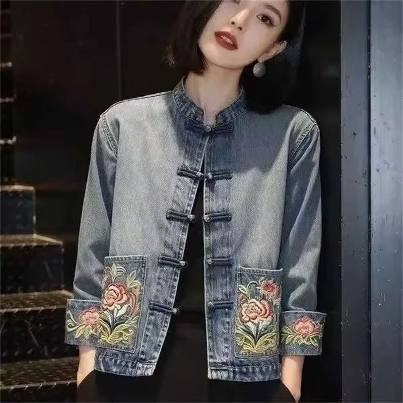 เสื้อแจ็คเก็ตยีนส์ปักลายสวยงาม - Embroidery Jeans บทวิจารณ์และราคา