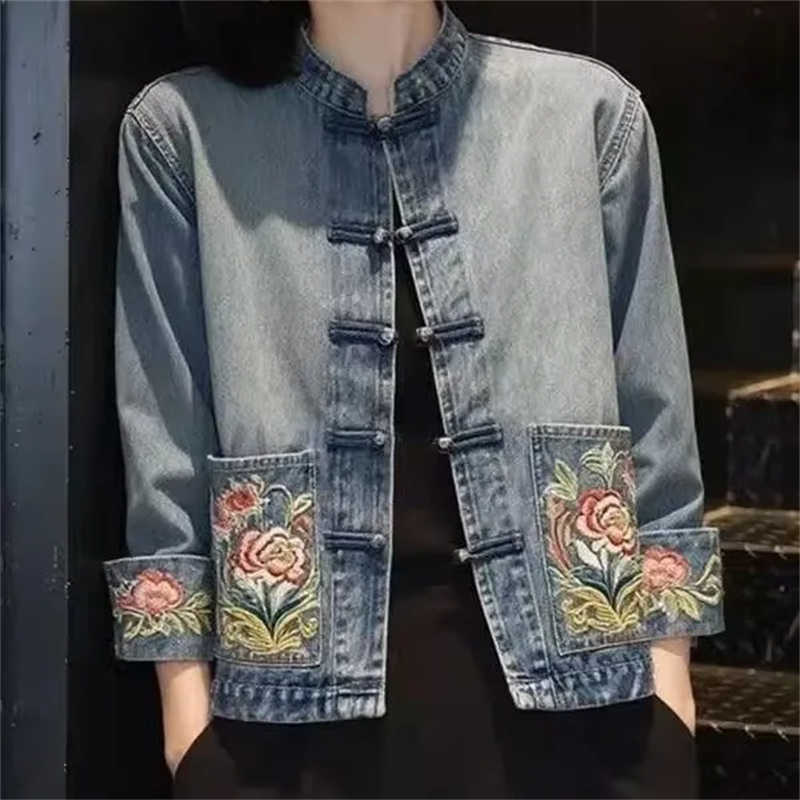 เสื้อแจ็คเก็ตยีนส์ปักลายสวยงาม - Embroidery Jeans บทวิจารณ์และราคา