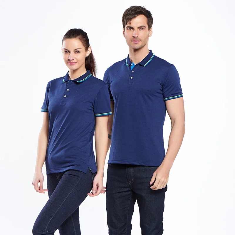 เสื้อโปโลแขนสั้นสำหรับกีฬากลุ่ - Embroidery Men Shirt บทวิจารณ์และราคา