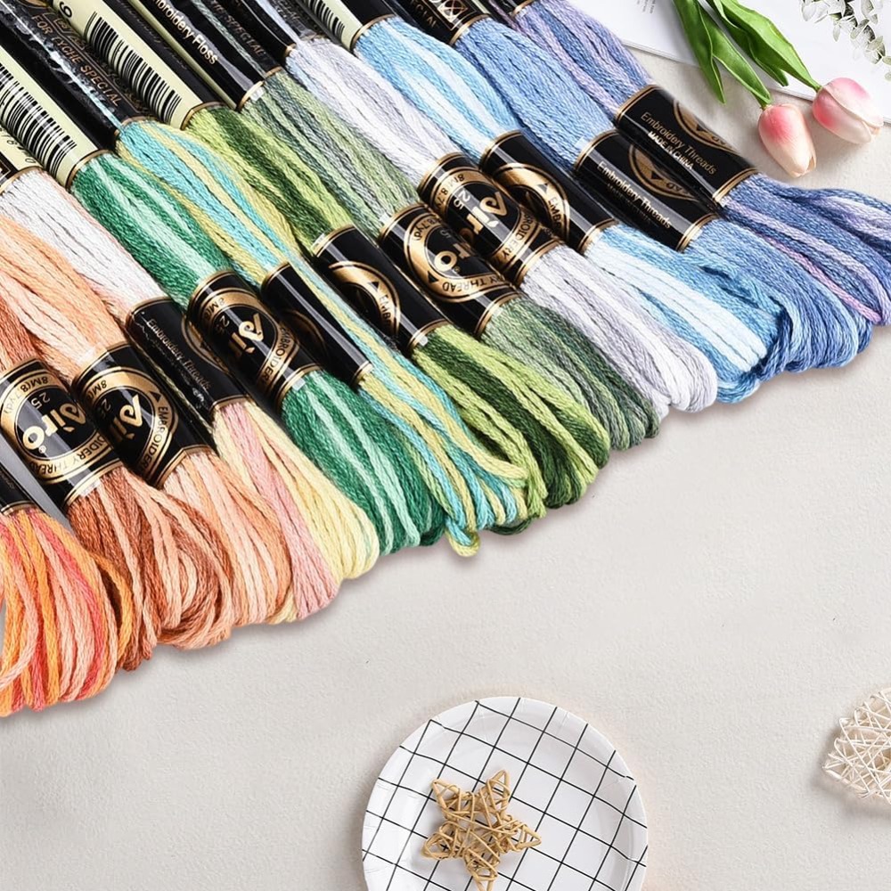 ไหมปักครอสติช 12 ม้วน 105 หลา  - Embroidery Gradient บทวิจารณ์และราคา