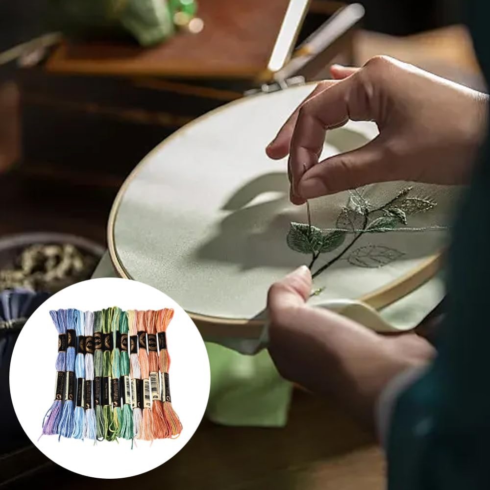 ไหมปักครอสติช 12 ม้วน 105 หลา  - Embroidery Gradient บทวิจารณ์และราคา