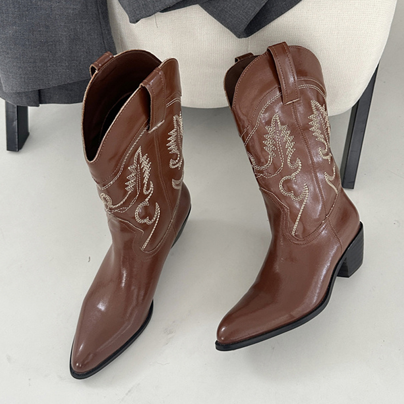 Liyke Designer ไวน์แดงหนัง Wes - Embroidery On Leather บทวิจารณ์และราคา
