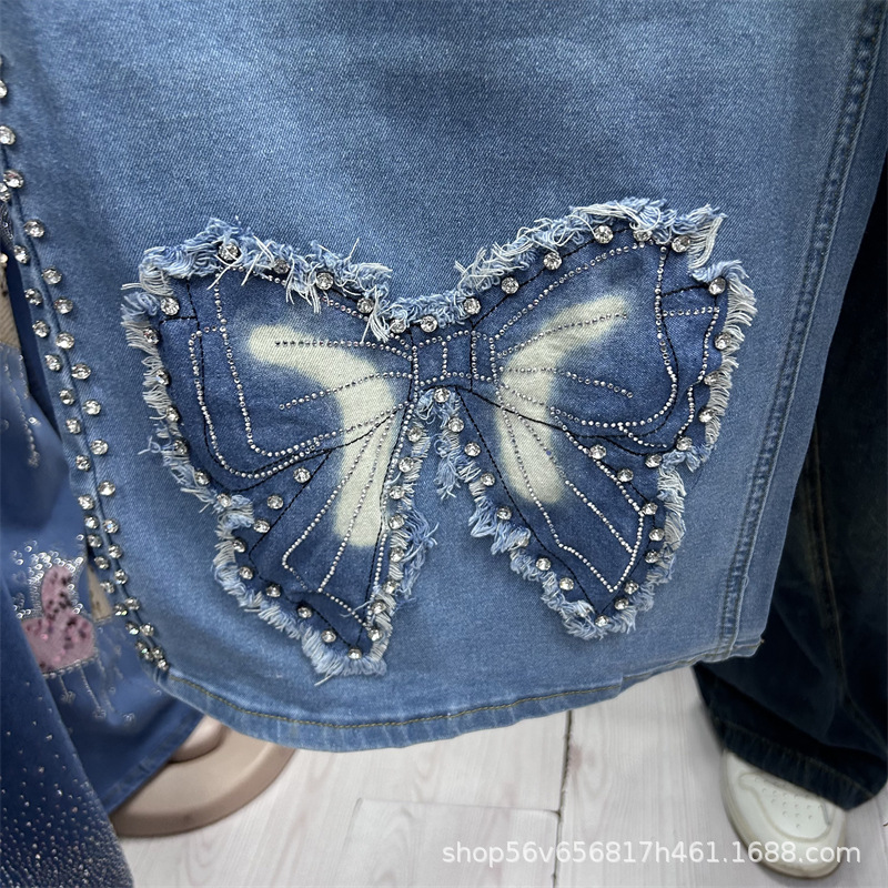 ชุดเซ็ตสองชิ้นสำหรับผู้หญิง สไ - Embroidery Jeans บทวิจารณ์และราคา