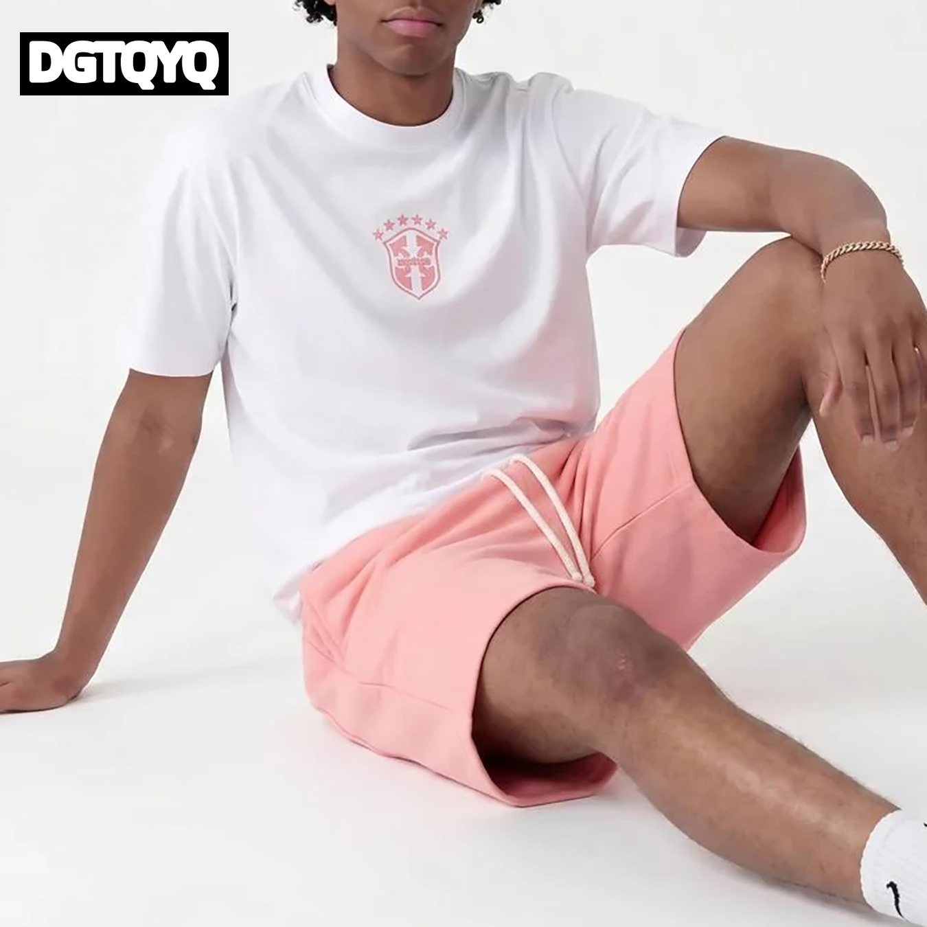 ชุดเซ็ตเสื้อยืดคอกลมพิมพ์ลายกั - Embroidery Men Shirt บทวิจารณ์และราคา