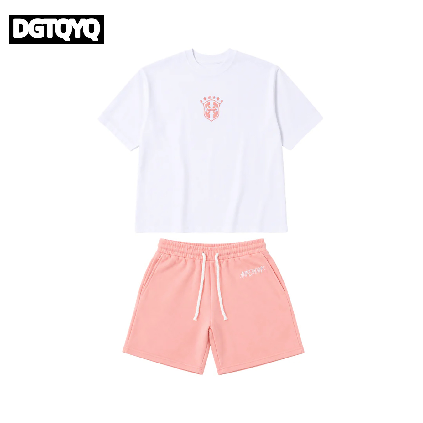 ชุดเซ็ตเสื้อยืดคอกลมพิมพ์ลายกั - Embroidery Men Shirt บทวิจารณ์และราคา