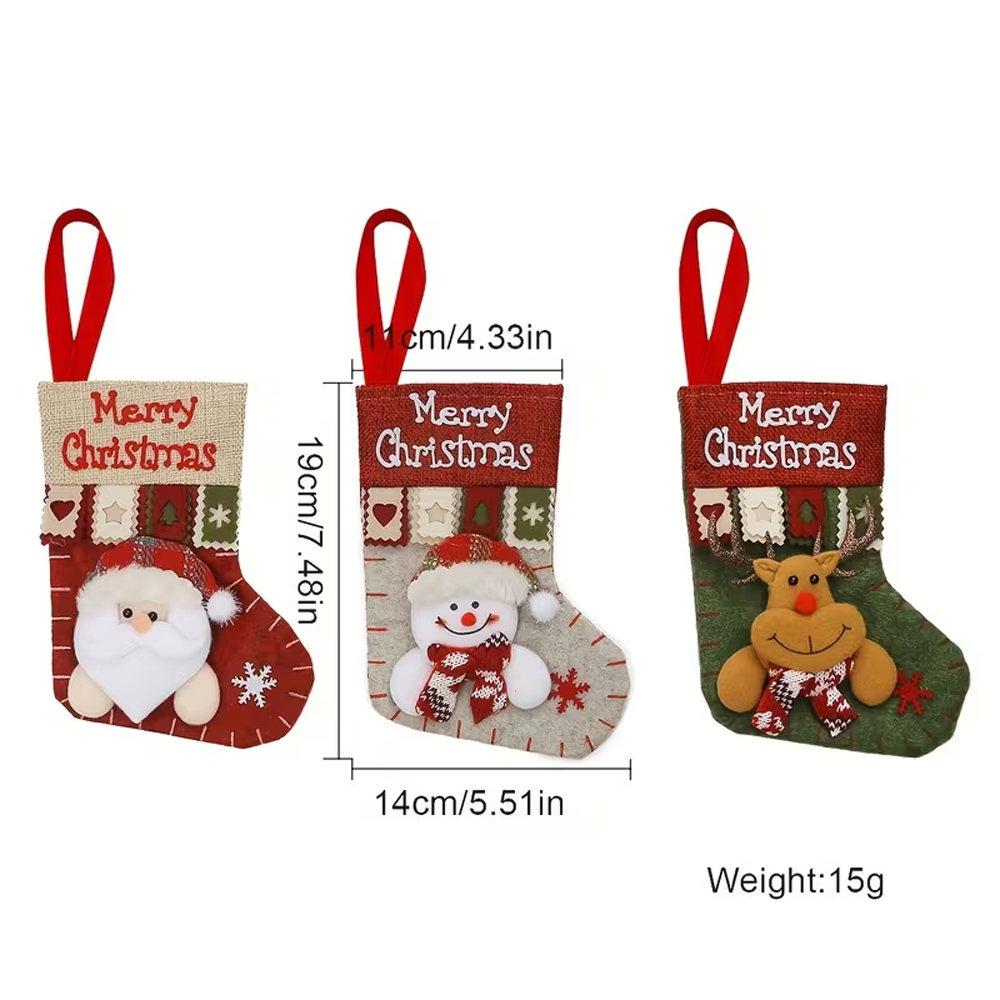 ถุงเท้าคริสต์มาสตกแต่ง 1 ชิ้น, - Embroidery Design 3D บทวิจารณ์และราคา