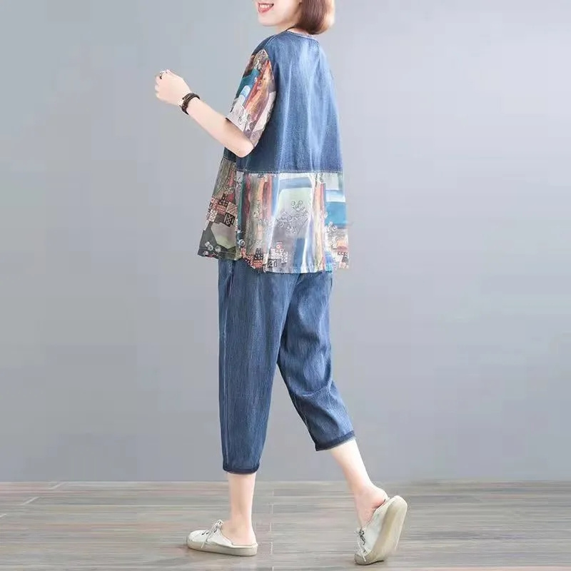 5XL ฤดูร้อนผู้หญิงกางเกงยีนส์ช - Embroidery Jeans บทวิจารณ์และราคา