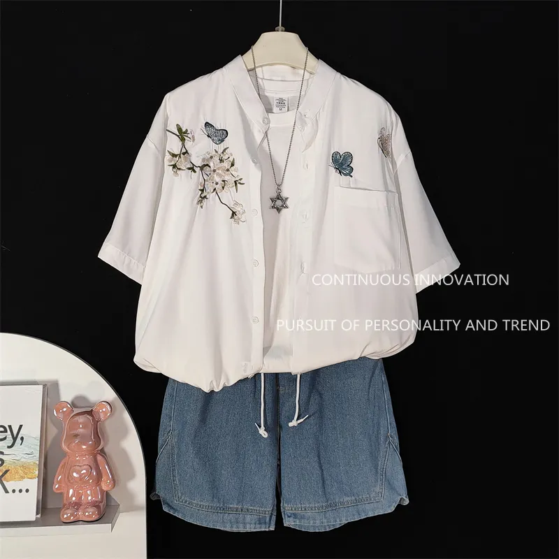 ชุด 3 ชิ้นสำหรับผู้ชาย เสื้อเช - Embroidery Men Shirt บทวิจารณ์และราคา