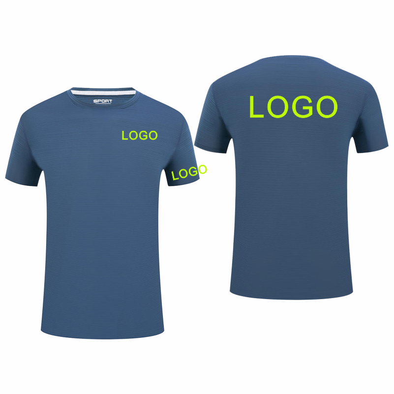 โลโก้ที่กําหนดเองเสื้อยืดแขนสั - Embroidery Men Shirt บทวิจารณ์และราคา