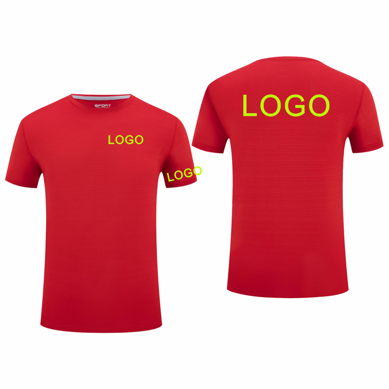 โลโก้ที่กําหนดเองเสื้อยืดแขนสั - Embroidery Men Shirt บทวิจารณ์และราคา