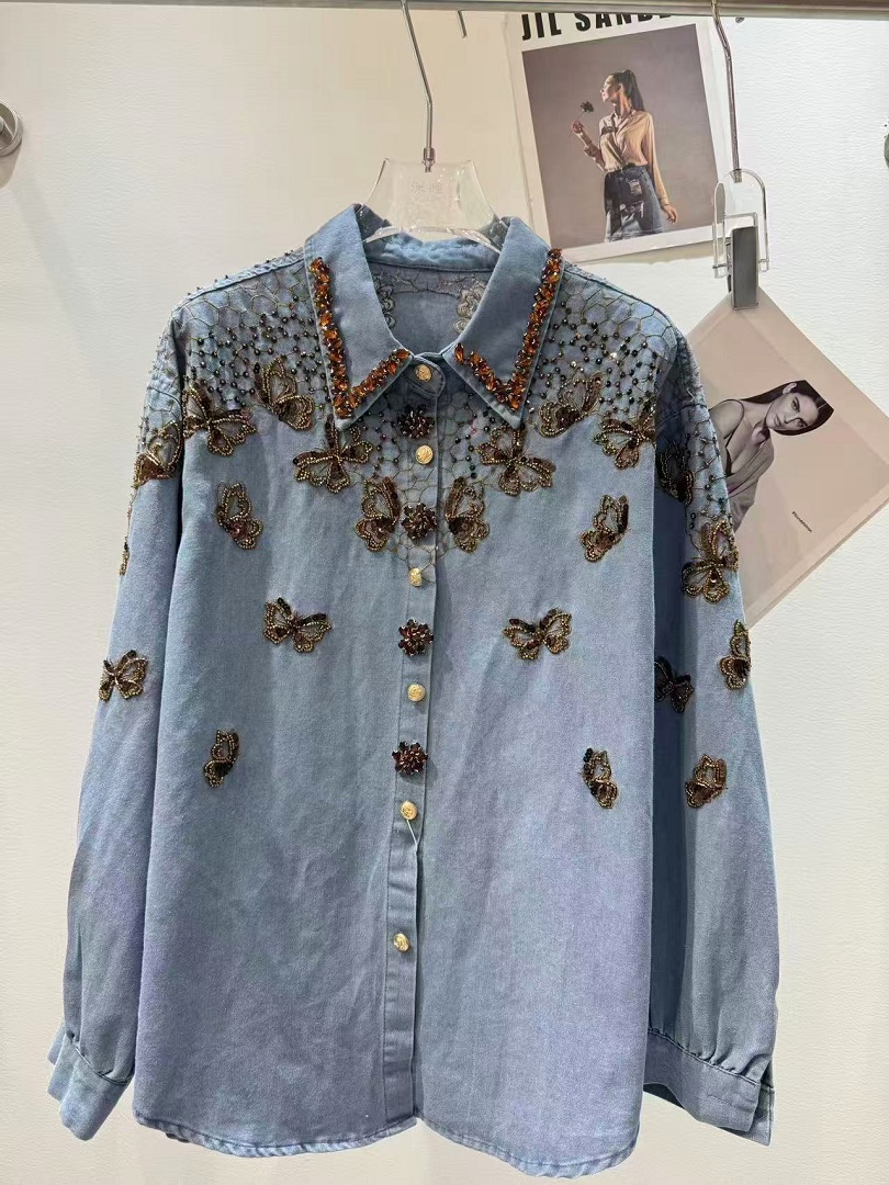 แจ็คเก็ตยีนส์สไตล์หรูสำหรับผู้ - Embroidery Jeans บทวิจารณ์และราคา