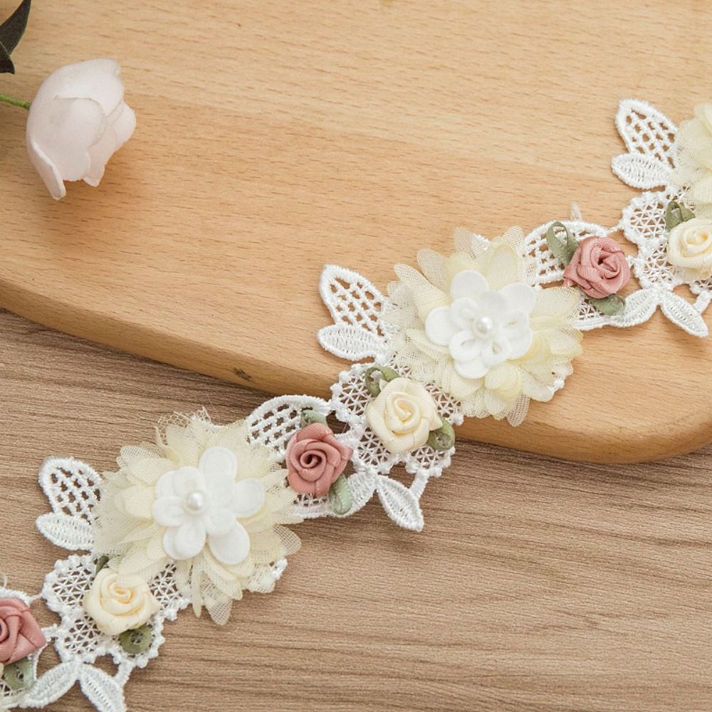 ลูกไม้ปักลายดอกไม้ 3 มิติ วัสด - Embroidery Design 3D บทวิจารณ์และราคา