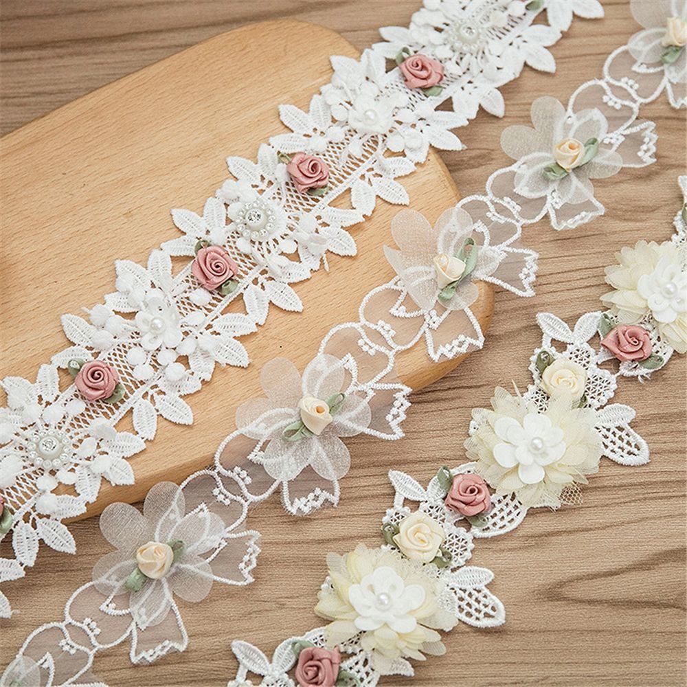 ลูกไม้ปักลายดอกไม้ 3 มิติ วัสด - Embroidery Design 3D บทวิจารณ์และราคา