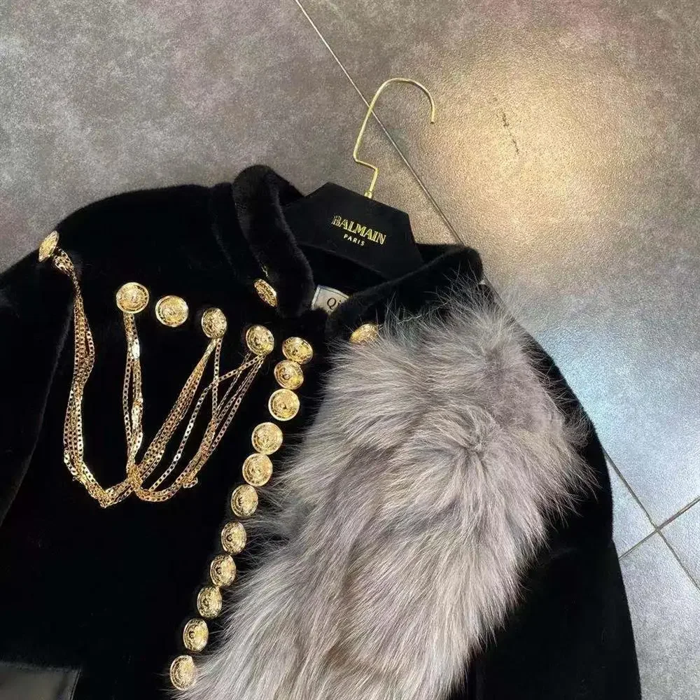 ผู้หญิงคอตั้งดอกไม้ปักแจ็คเก็ต - Embroidery Chain Stitch บทวิจารณ์และราคา