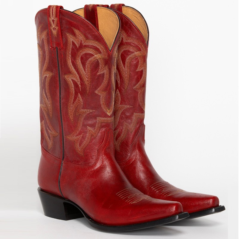 รองเท้าบูทปักลายใหม่สำหรับผู้ห - Embroidery On Leather บทวิจารณ์และราคา